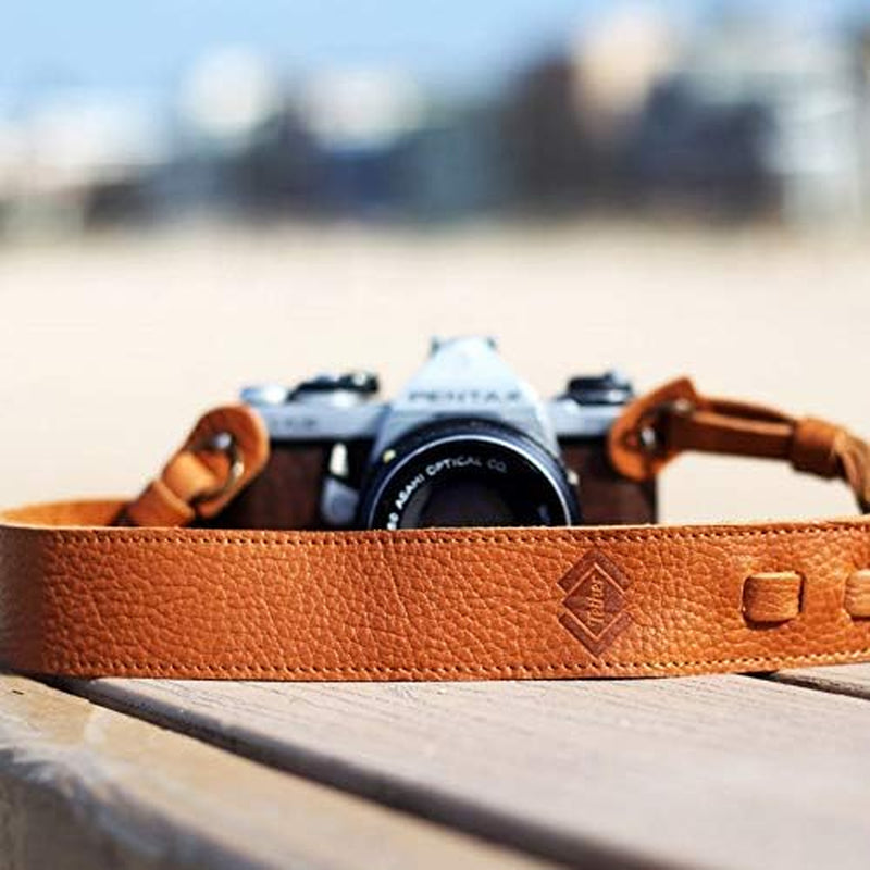 'S Tan Leather Camera Strap for DSLR or SLR Camera, DSLR Camera Strap. Camera Accessories. Canon Camera Strap. Nikon Camera Strap (Tan)