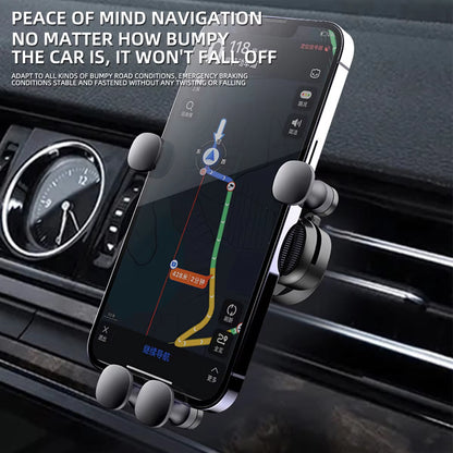 Gravity Car Phone Holder for 4.7-7 Inch Mobile Phone Car Air Vent Phone Mount Universal Shockproof GPS Clip Smartphone Stand