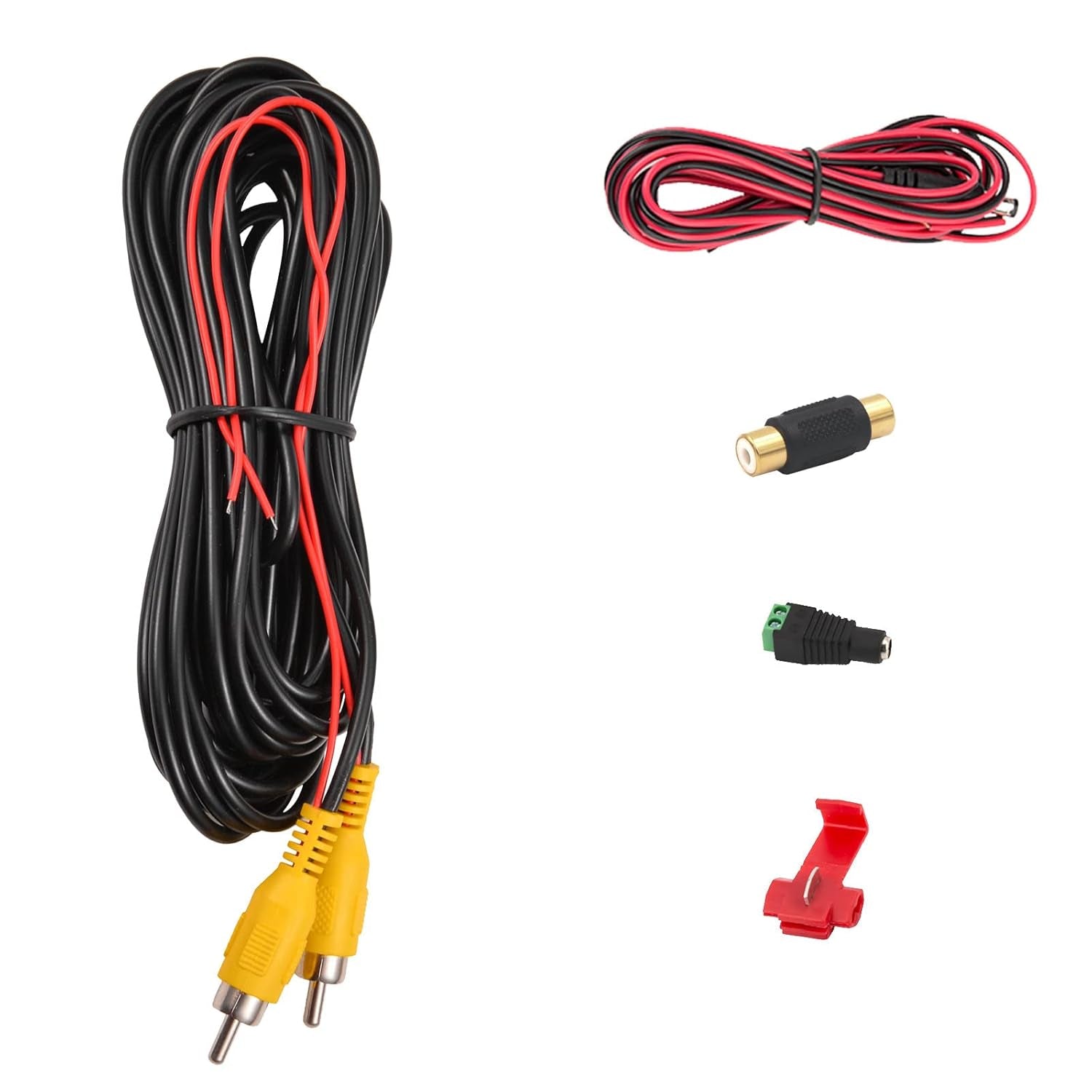 Backup Camera RCA Video Cable,Car Reverse Rear View Parking Camera Video Cable with Detection Wire (33FT/10 Meters)